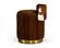 Modrest Belvista - Modern Brown Cowhide Ottoman by VIG Furniture