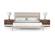 Modrest Bergeron - Contemporary Cream Woven Fabric Bed by VIG Furniture