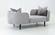 Divani Casa Jamie - Glam Light Blue Fabric Two Seater Chaise by VIG Furniture