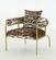 Modrest Kola - Gold Zebra Print Accent Chair by VIG Furniture