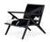 Modrest Hallam - Glam Black & White Cowhide Accent Chair by VIG Furniture