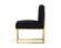 Modrest Garvin Glam Black & Gold Fabric Accent Chair by VIG Furniture