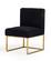 Modrest Garvin Glam Black & Gold Fabric Accent Chair by VIG Furniture