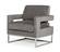 Modrest Edna - Modern Dark Grey Fabric Accent Chair by VIG Furniture