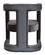 Modrest Kendra - Dark Grey Fabic Accent Chair by VIG Furniture