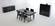 A&X Skyline - Modern Black Crocodile Lacquer Extendable Dining Table by VIG Furniture