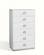 A&X Victoria - Modern White Crocodile Lacquer 6-Drawer Chest by VIG Furniture