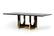 A&X Padua Modern Large Black Crocodile & Rosegold Dining Table by VIG Furniture