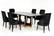 A&X Padua Modern Large Black Crocodile & Rosegold Dining Table by VIG Furniture