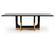 A&X Padua Modern Large Black Crocodile & Rosegold Dining Table by VIG Furniture