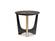 A&X Talin Modern Black Crocodile & Rosegold End Table by VIG Furniture