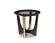 A&X Talin Modern Black Crocodile & Rosegold End Table by VIG Furniture