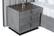 Modrest Buckley - Modern Grey & Black Stainless Steel Bed w/Nightstands by VIG Furniture