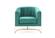 Modrest Trask Modern Green Velvet & Rosegold Accent Chair by VIG Furniture