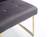 Modrest Legend Modern Grey Fabric & Gold Dining Chair (Set of 2) by VIG Furniture
