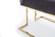 Modrest Legend Modern Grey Fabric & Gold Dining Chair (Set of 2) by VIG Furniture