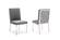 Modrest Reba Modern Grey Velvet & Stainless Steel Dining Chair (Set of 2) by VIG Furniture