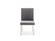 Modrest Reba Modern Grey Velvet & Stainless Steel Dining Chair (Set of 2) by VIG Furniture