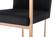 Modrest Trea - Modern Black Velvet & Rosegold Dining Chair by VIG Furniture