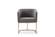 Modrest Yukon - Modern Dark Grey Fabric + Antique Brass Dining Chair by VIG Furniture