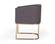 Modrest Yukon Modern Grey Fabric & Antique Brass Dining Chair by VIG Furniture