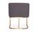 Modrest Yukon Modern Grey Fabric & Antique Brass Dining Chair by VIG Furniture
