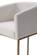 Modrest Yukon - Modern White Fabric & Brushed Bronze Bar Chair by VIG Furniture