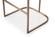 Modrest Yukon - Modern White Fabric & Brushed Bronze Bar Chair by VIG Furniture