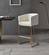 Modrest Yukon - Modern White Fabric & Brushed Bronze Bar Chair by VIG Furniture