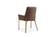 Modrest Robin - Modern Brown & Brass Dining Chair by VIG Furniture