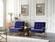 Modrest Samara Modern Blue & Gold Accent Chair by VIG Furniture