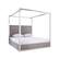 Modrest Arlene Modern Grey Elm & Stainless Steel Canopy Bed by VIG Furniture