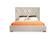 Modrest Eldora - Glam Beige Velvet & Brushed Brass Bed by VIG Furniture