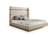 Modrest Aspen Modern Beige Bonded Leather & Gold Bed by VIG Furniture