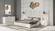 Modrest Nixa Modern White Bonded Leather & Gold Bed by VIG Furniture