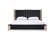 Modrest Token - Modern Black Gold Bed w/2 Nightstands by VIG Furniture