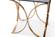 Modrest Reklaw Modern Smoked Glass & Rosegold End Table by VIG Furniture