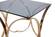 Modrest Reklaw Modern Smoked Glass & Rosegold End Table by VIG Furniture