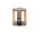 Modrest Bryce Modern Smoked Glass & Rosegold Round End Table by VIG Furniture
