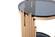 Modrest Bryce Modern Smoked Glass & Rosegold Round End Table by VIG Furniture