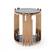 Modrest Bryce Modern Smoked Glass & Rosegold Round End Table by VIG Furniture