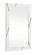 Modrest Nixa - Modern White & Gold Mirror by VIG Furniture