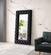 Modrest Legend - Transitional Black Velvet Floor Mirror by VIG Furniture