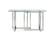 Modrest Valiant Modern Glass & Stainless Steel Console Table by VIG Furniture
