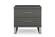 Modrest Splendor - Grey High Gloss Slatted Nightstand by VIG Furniture