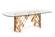 Modrest Javier Modern Glass & Rosegold Dining Table by VIG Furniture