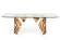 Modrest Javier Modern Glass & Rosegold Dining Table by VIG Furniture