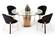 Modrest Paxton Modern Round Glass & Rosegold Dining Table by VIG Furniture