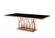 Modrest Marston Modern Black Glass & Rosegold Dining Table by VIG Furniture