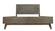 Modrest Daisy Mid-Century Dark Acacia Bed by VIG Furniture